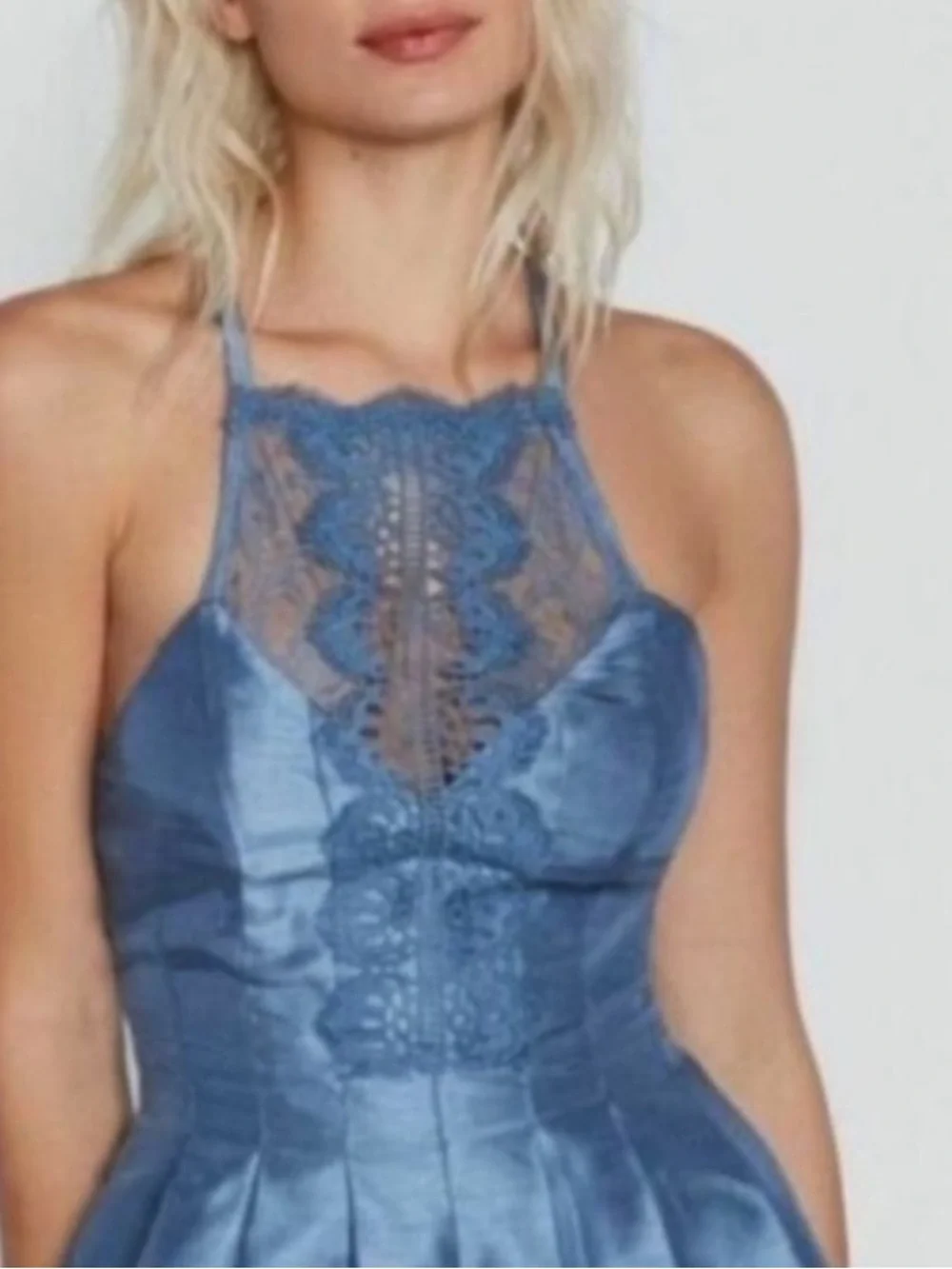 NWT FP Heart to Heart romper in “Sky”